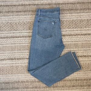 Hudson light wash straight leg jeans